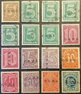 POCZTY PLEBISCYTOWE * - czysty - DIENSTMARKEN