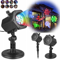 WODOODPORNY PROJEKTOR LED ŚWIĄTECZNY RGB IP65 + 12 SLAJDÓW DO DOMU I OGRODU