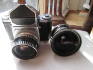 PENTACON SIX TL 6X6 z BIOMETAREM + FLEKTOGON