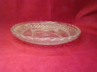 szklana miska na przekąski dipy duży talerz do ciast