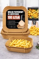 100X WKŁAD AIR FRYER PAPIER WKŁADY PAPIEROWE DO FRYTKOWNICY BEZTŁUSZCZOWEJ