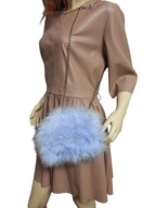 torebka wieczorowa naturalne strusie pióra