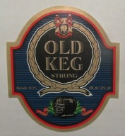 ETYKIETA PIWO OLD KEG STRONG BROWAR GŁUBCZYCE