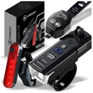 LAMPKA ROWEROWA PRZEDNIA TYLNA PILOT KLAKSON 1200lm 2000mAh DO ROWERU