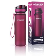Butelka filtrująca Aquaphor City bordowa 0,5 l