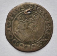 1 grosz 1535r Zygmunt I Stary Gdańsk PRVS/DANC3K DZIURA
