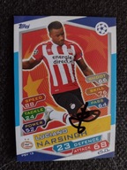 Karta topps match attax autograf PSV Eindhoven Narsingh Champions League