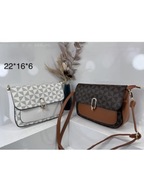 Torebka damska czarna brązowa biała szara na pasku zamek mała listonoszka