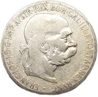 5 koron z 1900 roku Na awersie widnieje portret cesarza Franciszka Józefa I