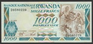 Rwanda 1000 franków 1988 - stan bankowy UNC -