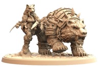 Female Orc Bear Master Orkowa Władczyni Niedźwiedzi A Druk 3D NSFW