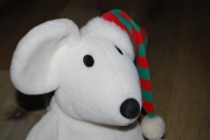 pluszak maskotka fajna biała mysz myszka od NICI