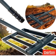 RĘCZNY NIWELATOR TERENU RÓWNIARKA DO TRAWNIKA ROZGARNIARKA 90X30cm