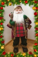 DUŻY ŚWIĘTY MIKOŁAJ PREMIUM ŚWIĄTECZNY HORNSTEN Z PREZENT STOJĄCY 80cm XXL
