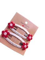 Spinki do włosów pyk kwiatuszki handmade 2 szt.