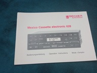 NOWA instrukcja obsługi radio BECKER Mexico Mercedes W201 W124 książka