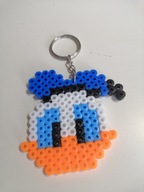 Brelok z koralików HAMA handmade Kaczor Donald