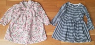 Sukienki dla dziewczynki r.88, 92 (2 sztuki)