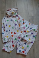 Biały komplet dresowy bluza spodnie lizaki 40