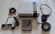NINTENDO NES, ZASILACZ, KABEL AV, GRY TETRIS, SUPER MARIO, WORLD CUP