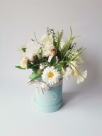 Flowerbox Duży Komunia Chłopiec Kwiaty Mieszane