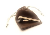 Spinka do krawata metalowa srebrna z Twoim imieniem grawerem upominek