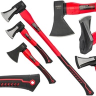 ZESTAW SIEKIERA ROZŁUPUJĄCA CIESIELSKA 3 SZT DO ŁUPANIA DO DREWNA MOCNA