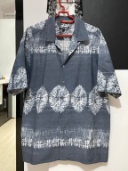 11 Koszula imprezowa George odcienie szarości azteckie wzory bawełna L