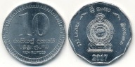 Sri Lanka 10 Rupees - 2017r ... Monety