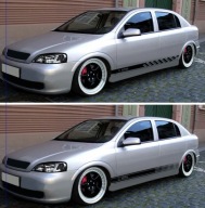 opel astra naklejki sportowe pasy