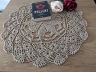 Serwetka szydełkowa obrus cacko Hand Made śr60