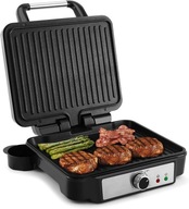 Panini grill 3 w 1 1800 W 180° 28×23 cm regulacja 210–250 °C nierdzewny