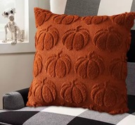 JESIENNA PLUSZOWA POSZEWKA NA JAŚKA PODUSZKĘ 45X45 CM HALLOWEEN DYNIA DEKOR