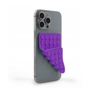 PRZYSSAWKA DO TELEFONU DWUSTRONNA GUMOWA SILIKONOWA UCHWYT NA ETUI FIOLET