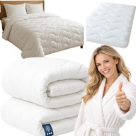 KOŁDRA CAŁOROCZNA 160x200 ANTYALERGICZNA POLSKA DOBRA ZIMOWA CIEPŁA WYGODNA