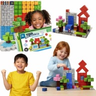 KLOCKI MAGNETYCZNE 3D KONSTRUKCYJNE MINECRAFT MAINCRAFT SZESCIANY PIKSELE