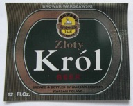 ETYKIETA PIWO ZŁOTY KRÓL BEER BROWAR WARSZAWA