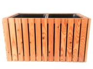 Donica ogrodowa prostokątna z wkładem plastikowym 2x18l taras balkon ogród