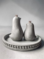 Dekoracyjna TACA Z PTASZKAMI z betonu Zestaw prezentowy