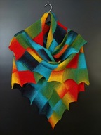 Chusta hand made wełna superwash