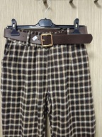 Spodnie kratka czekolada, flanela bawełna L/XL Italy !!!