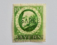 1920 Saar Mi.30 DD* czysty znaczek, gwarancja. Wartość 5000,- Euro.
