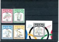 A50363) Olimpiada 92: Bahamas 783 - 786** + Bl 67**