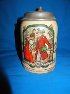 PROMOCJA-[@sc] -Secesyjny-Stary kufel--1/2L ok, 1910-r -28-