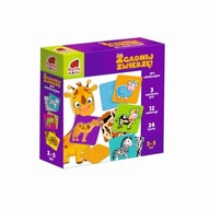 Zgadnij zwierzę gra edukacyjna 24 karty 3-5 lat