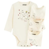 Cool Club Body dla dziewczynki, Muminki, 4 szt., 74/80