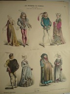 stroje z połowy XV w., oryg 1878 + akwarela