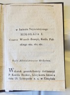 List patentowy na zamek pistonowy Królestwo Polskie 1836 r.