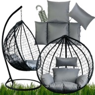 FOTEL SZYSZKA KOKON WISZĄCY HAMAK DO OGRODU FOTEL BUJANY DO ODPOCZYNKU