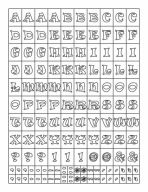 LITERKI _ NAKLEJKI - SZABLONY _ 1cm. BIAŁY MAT